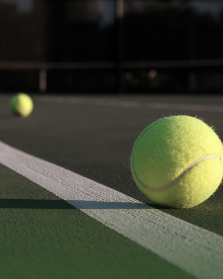 Tennis court striping