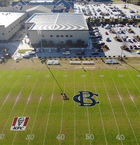 bethlehem christian academy football field painting project