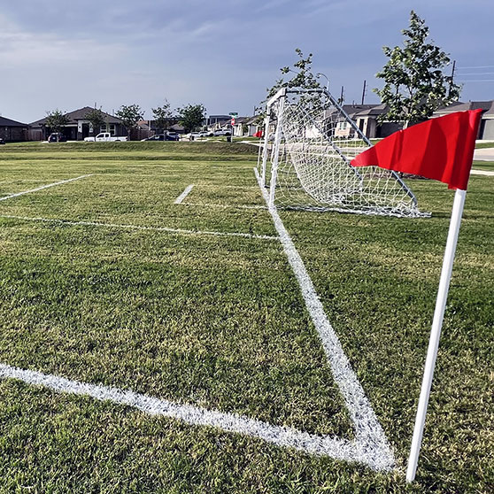 new soccer field markings